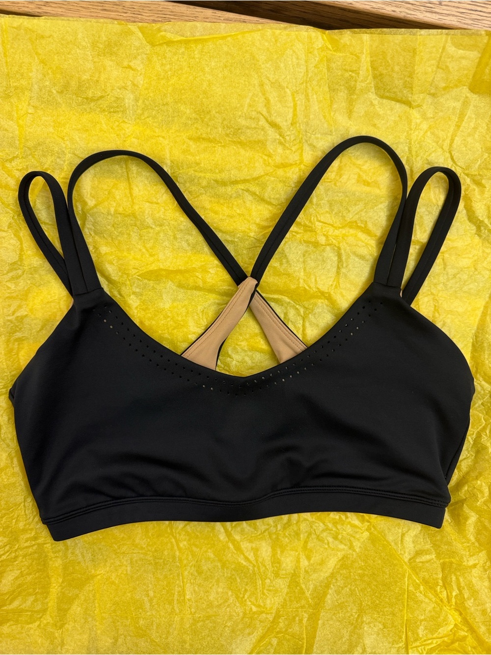 BuffBunny Black Laser Cut Sports Bra